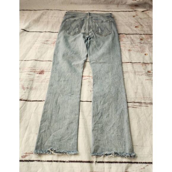 Mother The Rascal Ankle Snippet Distressed Jeans Size 29 - Picture 4 of 10
